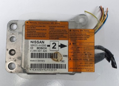 Датчик модуль air bag подушка безопасности nissan primera p12 98820-av200 фото №1