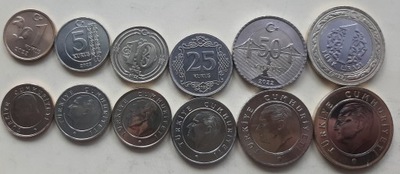 TURCJA 2022r zestaw 6 monet
