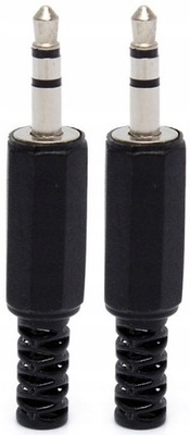 2x Wtyk jack 3.5mm stereo słuchawkowy aux wtyczka