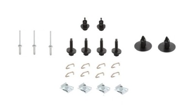 Набор клипсы защита бампера renault clio iv 4 фото №1