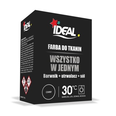 IDEAL All in One barwnik do tkanin Czarny 350g