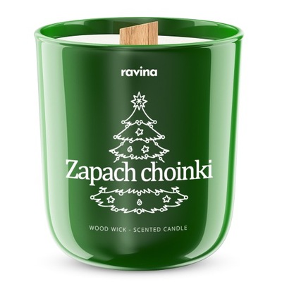 Świeca zapachowa sojowa Zapach Choinki - Sosna Ravina