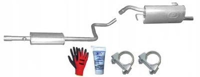 Smart forfour 1.1 1.3 od 2004r. глушники kpl.+gratisy фото №1