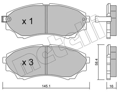 КОЛОДКИ HAM.FORD RANGER 2,5TD 02-