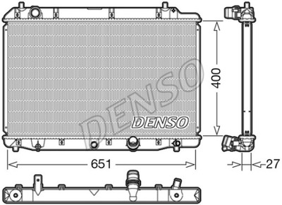 РАДИАТОР ВОДЫ DENSO DRM40036