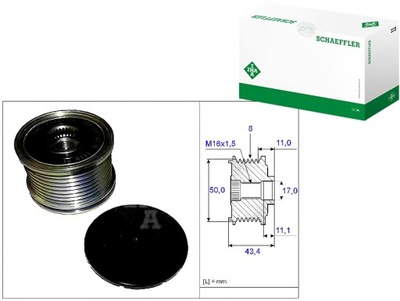 КОЛЕСО ШКИВ ГЕНЕРАТОР DB OM642 W164 05- фото