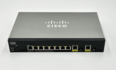 Switch zarządzalny Cisco SG350-10P EU 10 portów POE