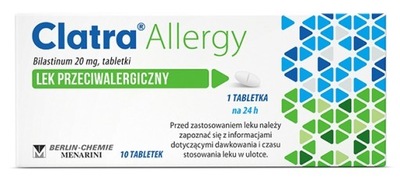 Clatra Allergy 20 mg alergia uczulenie 10 tabletek