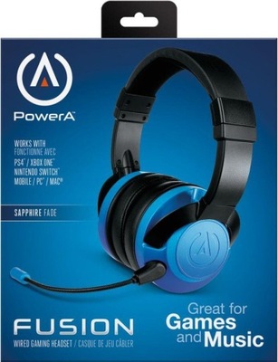 PowerA PS4 XO SWITCH PC Słuchawki FUSION Niebieski