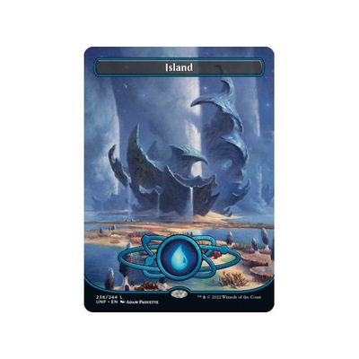 MTG Island *Borderless Full-Art*