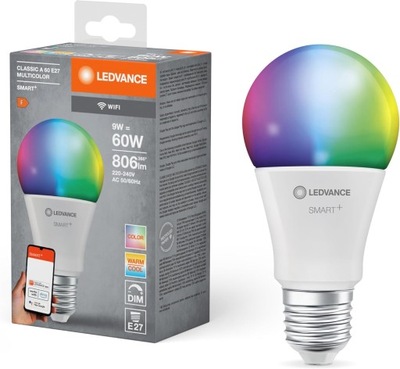 LEDVANCE INTELIGENTNA ŻARÓWKA LED E27 RGB SMART WIFI