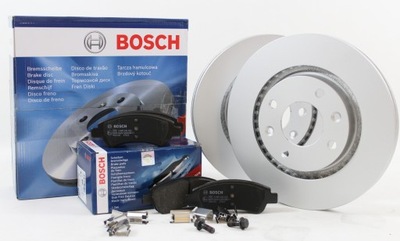 BOSCH ДИСКИ ТОРМОЗНЫЕ + КОЛОДКИ PEUGEOT 207 307 PARTNER