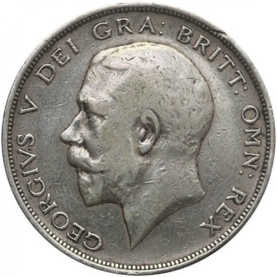Wielka Brytania 1/2 korony, 1914, srebro