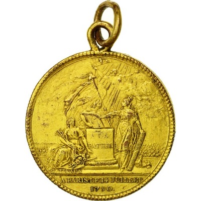 medal, Francja, Medal, 1790, Confédération des Fra