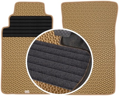 MAZDA MX 5 II 2001-2005 ALFOMBRILLAS GOMA PARA COCHE EVA COLOR BEIGE  