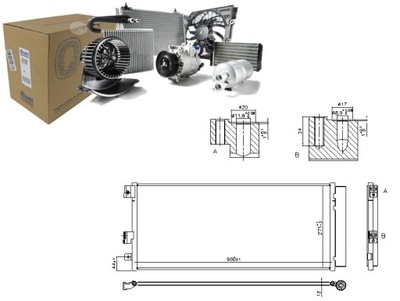 KONDENSATORIUS KONDICIONAVIMO OPEL ADAM CORSA E 1.0-1.6 07.14- NISSENS 