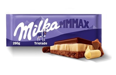 Czekolada Milka duża mleczna Mmmax Triolade 280 g