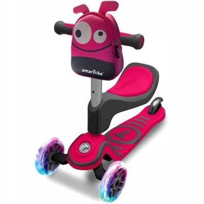 różowy smart trike 4897025795075 Hulajnoga Smart Trike Scooter T5