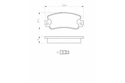 BOSCH TRINKELĖS STABDŽIŲ PRIEK. FIAT 131 PANDA PANDA HATCHBACK REGATA 