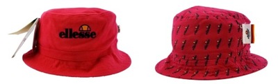 Kapelusz męski damski Bucket Hat DWUSTRONNY ellesse 57/58cm L Czerwony $180