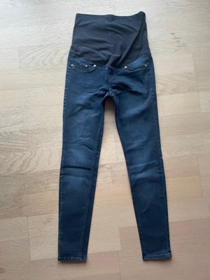 Spodnie ciążowe jeans H&M MAMA HIGH RIB rozm.36