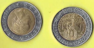 WŁOCHY 500 Lira 1997 r.