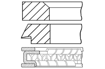 GOETZE 88 STD 1.5-2-4 КОМПЛЕКТ КІЛЬЦЯ ПОРШНЯ VOLVO 240 260 CITROEN