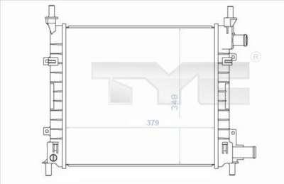 РАДІАТОР СИСТЕМА ОХОЛОДЖУВАННЯ ДВИГУНА 710-0043