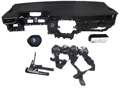 Renault clio v 5 приборная панель подушка безопасности ремни комплект фото №1