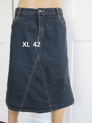 Vila denim klasyczna dżinsowa spódnica spódniczka jeans XL 42