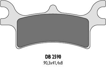 DELTA BRAKING КОЛОДКИ ГАЛЬМІВНІ KH314 POLARIS ЗАД - ZASTĘPUJĄ DB2590MX-D ORA