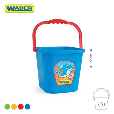 WIADERKO KWADRATOWE 7,5L Wader