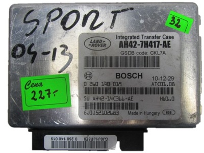 LAND ROVER КОМПЬЮТЕР КОРОБКИ ПЕРЕДАЧ AH42-7H417-AE 0260140019