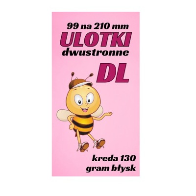 ulotki dl 2000 sztuk