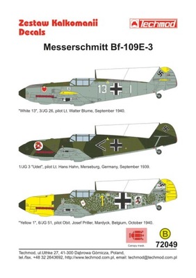 72049 Bf 109E-3 1939-40