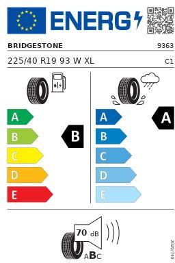 BRIDGESTONE TURANZA T005 225/40R19 93 W REFORZADOR (XL) MO - MECEDES-BENZ  