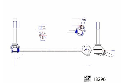 FEBI BILSTEIN СОЕДИНИТЕЛЬ ТЯГА СТАБИЛИЗАТОРА ПЕРЕД P BMW X5 G05 X5 G05 фото