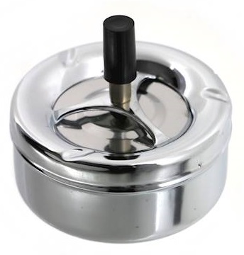 POPIELNICZKA POPIELNICA OBROTOWA ZAMYKANA METAL