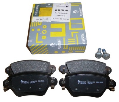 Тормозные колодки тормозные renault kangoo 4x4 задняя 7701207187 фото №1