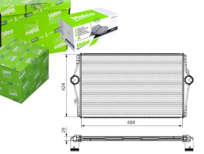 Valeo интеркулер volvo s60 s80 v70 2,0-2,8 98-10 фото №1