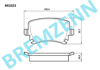 КОЛОДКИ ТОРМОЗНЫЕ ЗАД VW TOURAN 2003-2015R. SPRAWDŹ