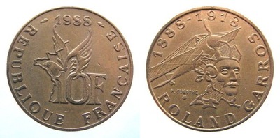 8100. FRANCJA, 10 FRANKÓW, 1988