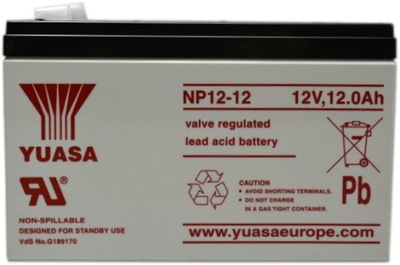 YUASA NP12-12 12AH 12V AGM