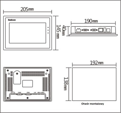 Panel operatorski HMI SK-070MW