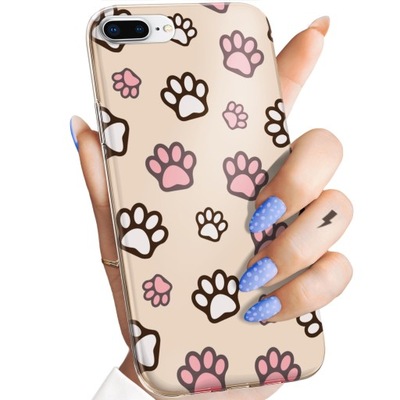 ETUI DO IPHONE 7 PLUS / 8 PLUS WZORY ŁAPKI ŚLADY ŁAPA STOPA OBUDOWA CASE