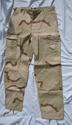 spodnie wojskowe DCU desert MEDIUM REGULAR MR US ARMY 3 color kontrakt