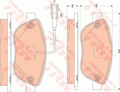 TRW GDB1829 ZAPATAS DE FRENADO FIAT 500 PUNTO EVO 09>  