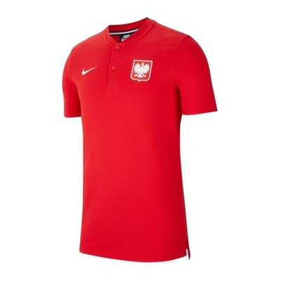 KOSZULKA NIKE POLSKA REPREZENTACJA POLO CZERWONA M