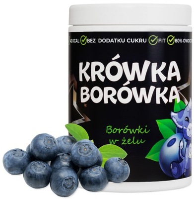 DŻEM BEZ CUKRU BORÓWKA W ŻELU 80% FRUŻELINA 1100g WIĘKSZA PUSZKA