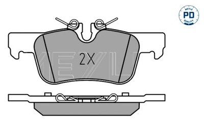 MEYLE ZAPATAS DE FRENADO PARTE TRASERA BMW 1 F40 2 F45 2 GRAN CUPÉ F44 2 GRAN  